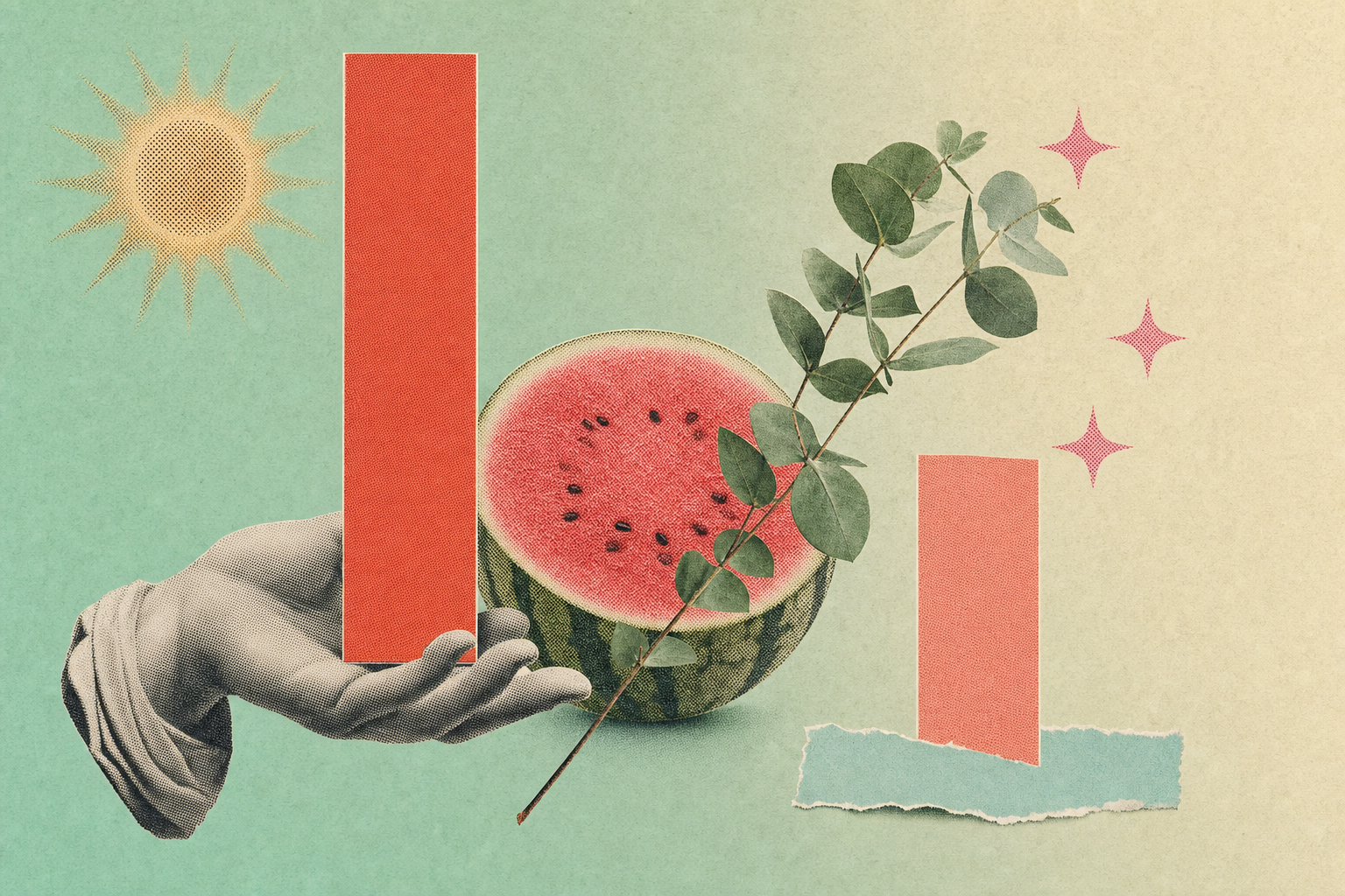 Collage editorial sobre la brecha del orgasmo entre hombres y mujeres