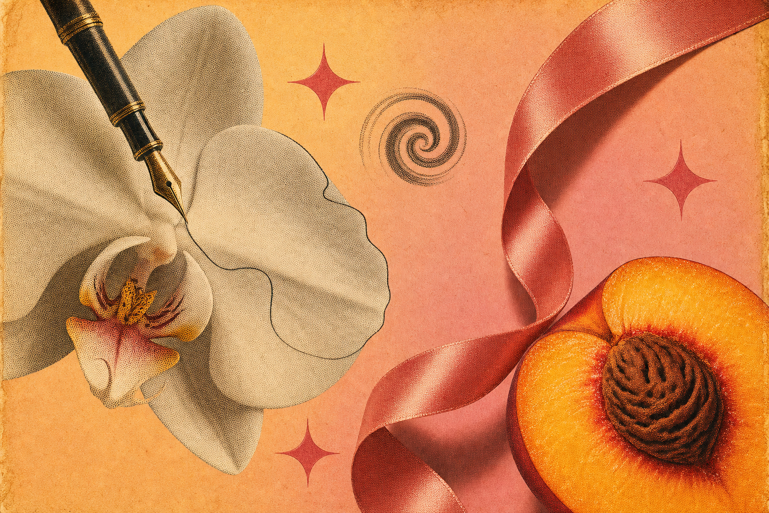 Collage editorial sobre sexo oral femenino y placer del clítoris