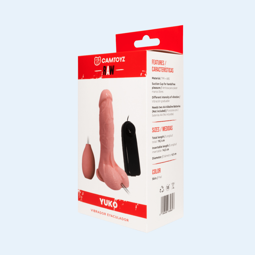 Consolador Vibrador Eyaculador Yuko 19.3 cm
