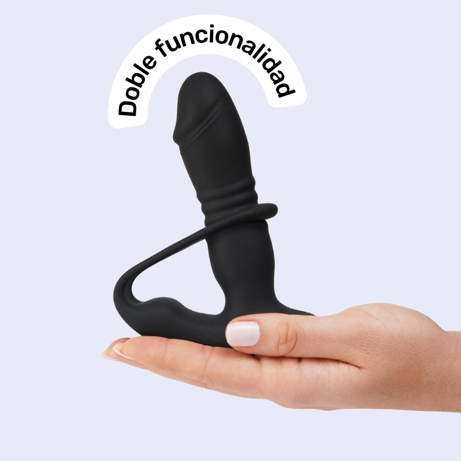 Vibrador Anal con Anillo Para el pene Optimus Pro