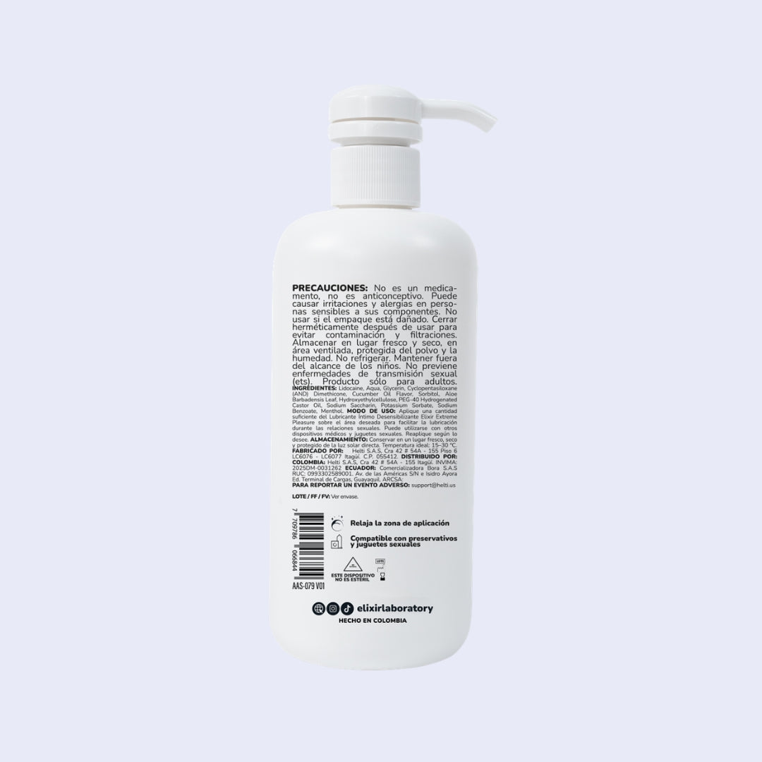 Elixir Anesty Lubricante Íntimo Anal Desensibilizante