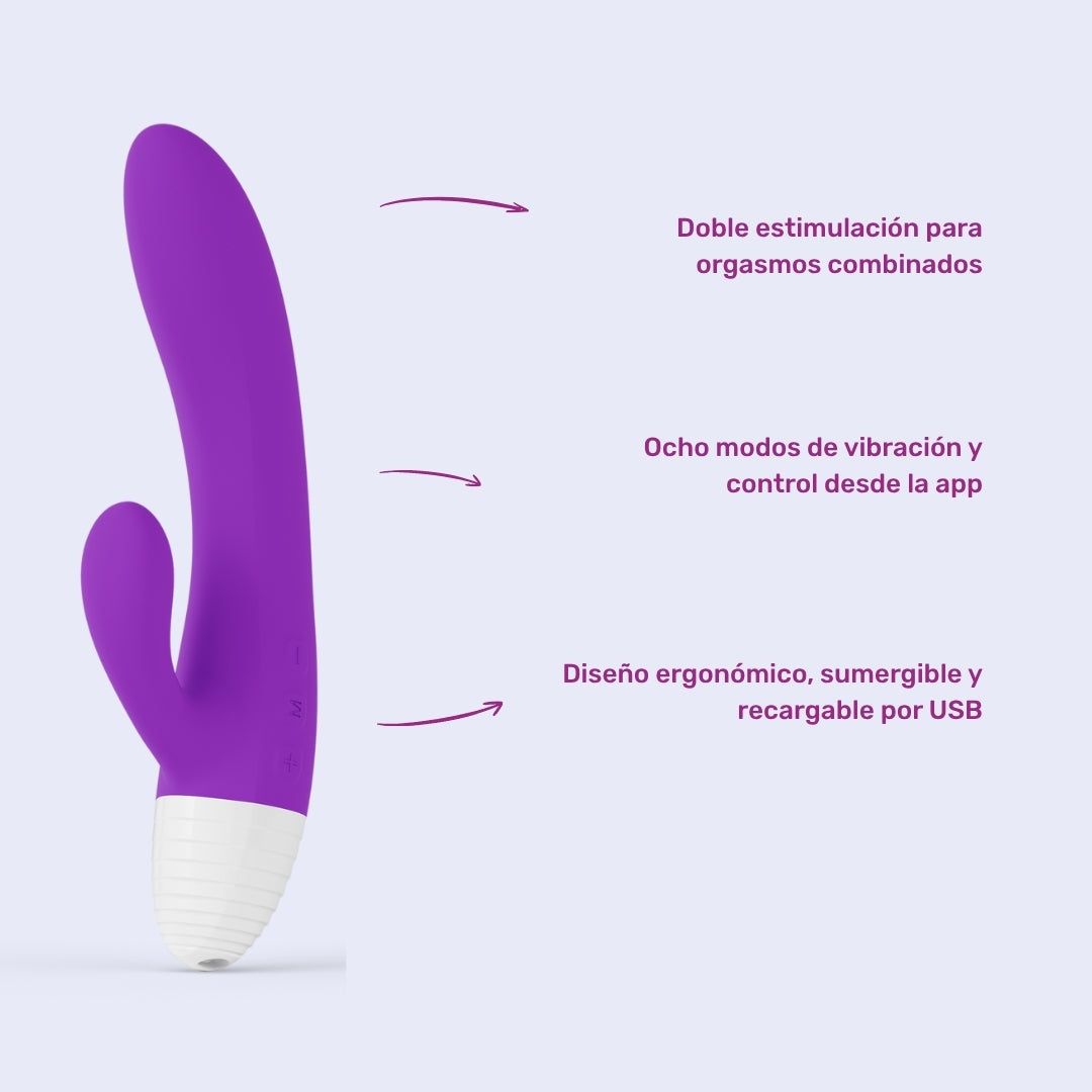 KAYA Originals - Vibrador Conejo Doble Acción Morado