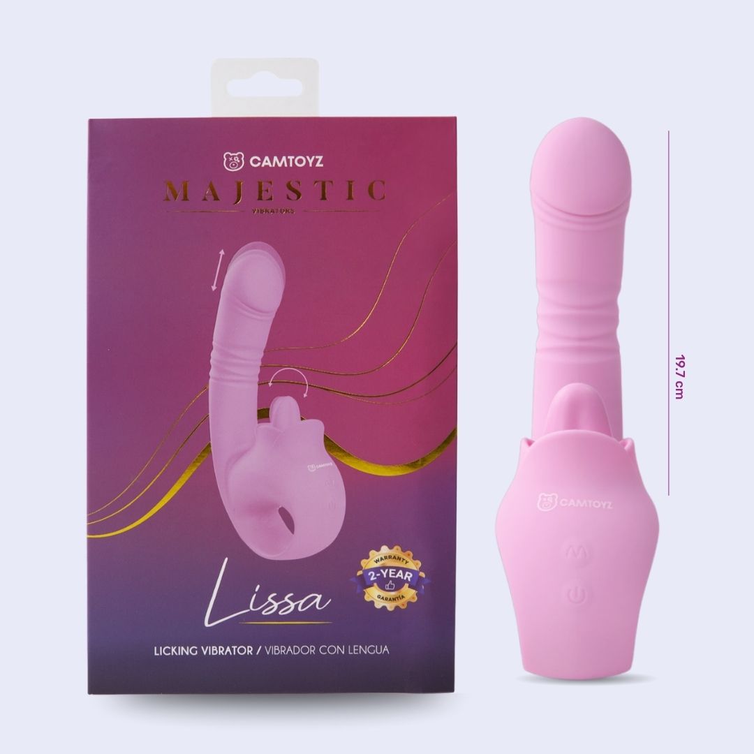 Vibrador Doble Estimulación con Lengua Rotatoria Lissa