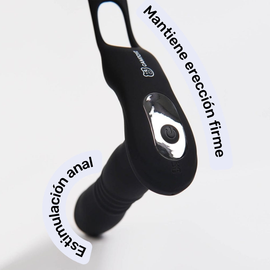 Vibrador Anal con Anillo Para el pene Optimus Pro
