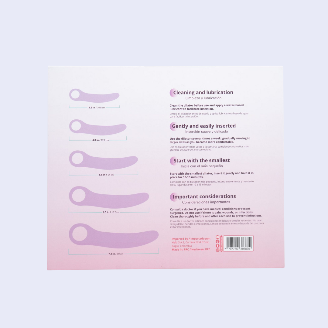 UVA Dilatadores Vaginales de Silicona Grado Médico
