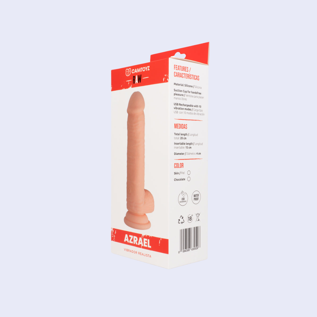Vibrador Realista Azrael 20,2 cm - La Pepa