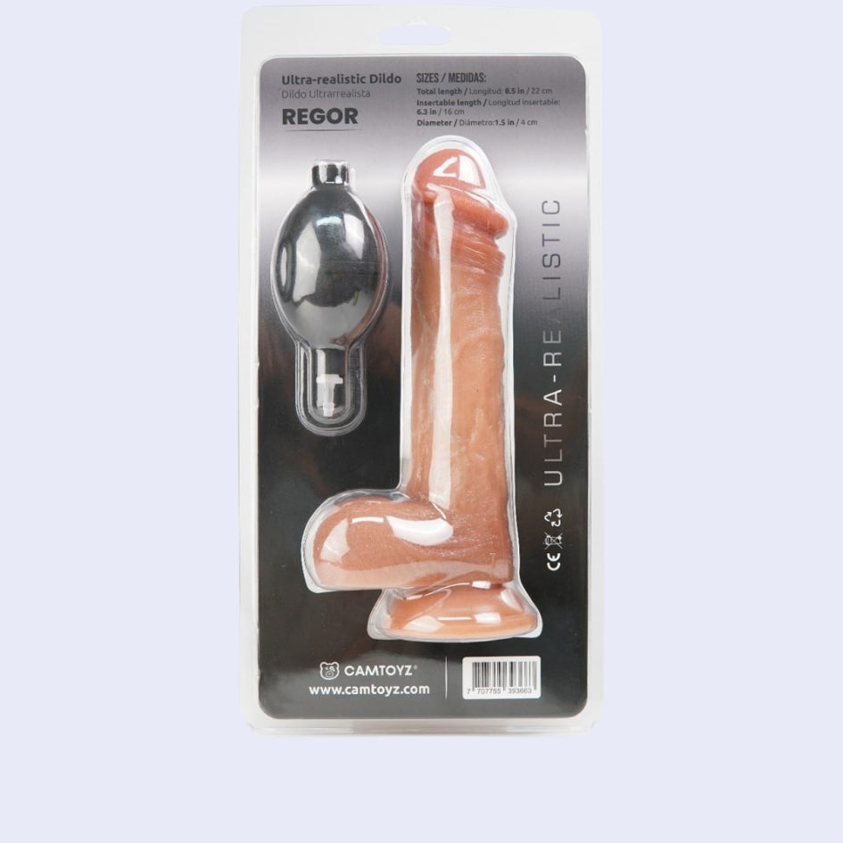 Dildo Ultrarealista Eyaculador Regor Raw