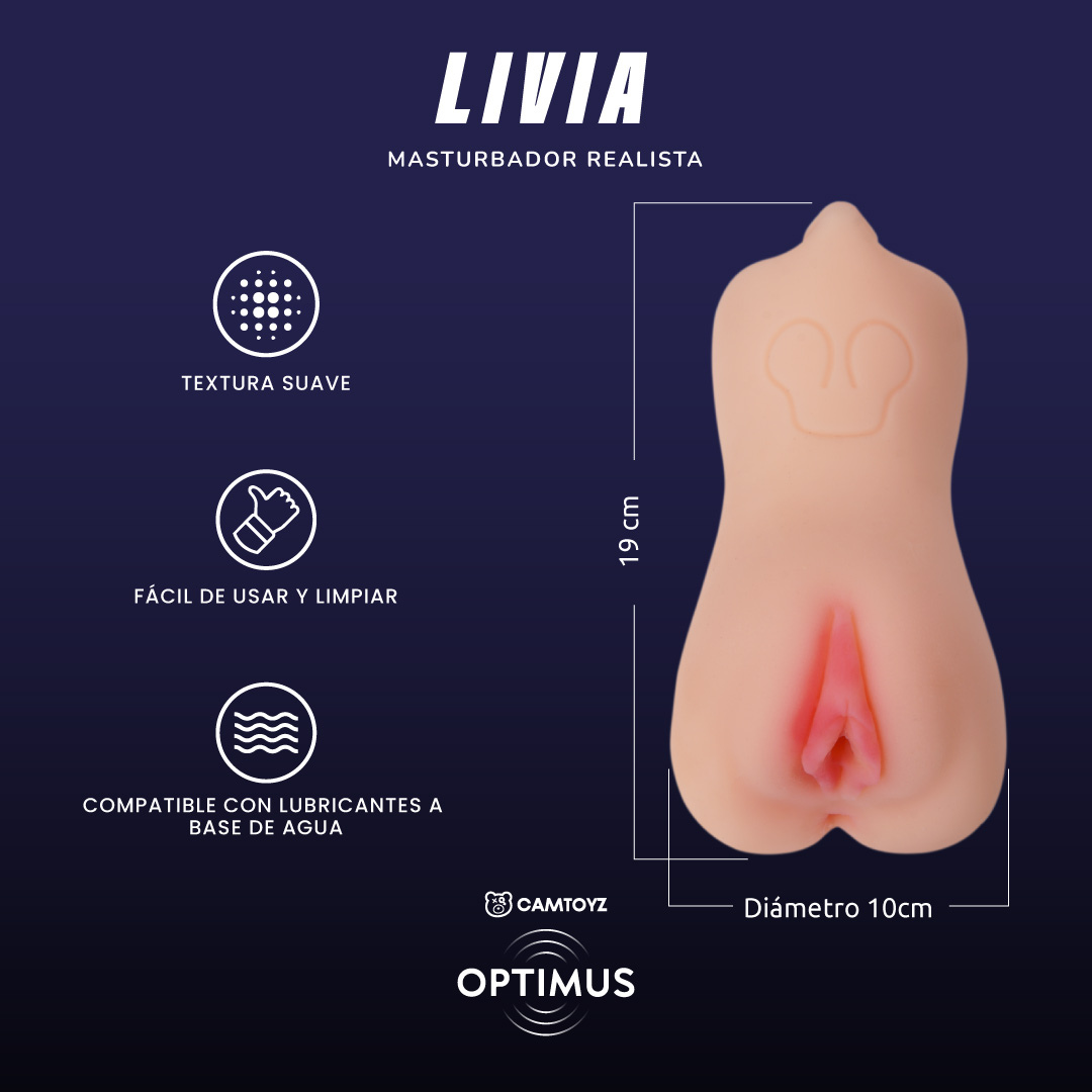 Masturbador Realista Livia Optimus - La Pepa