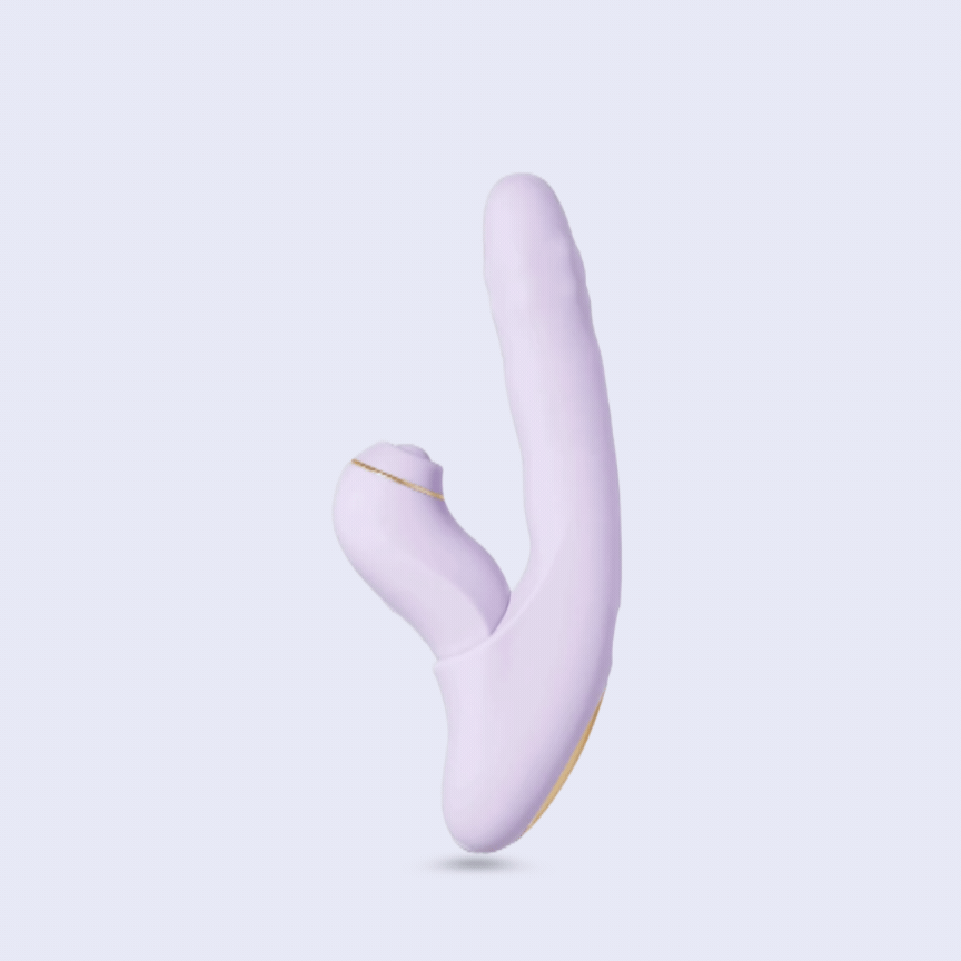 Svakom DuoGlow Vibrador de Empuje con Perlas Giratorias y Estimulador Pulsante