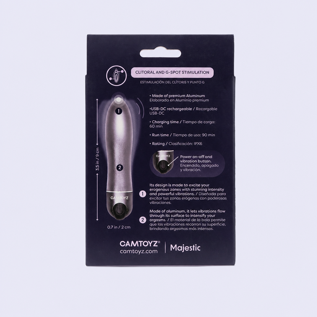 Bala Vibradora Metálica Premium Cromica - Camtoyz