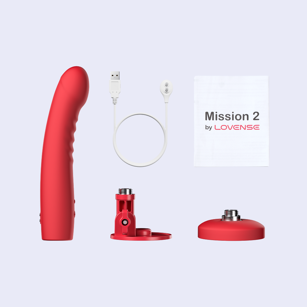 Lovense Mission 2: Dildo Vibrador Sensible al Tacto con App