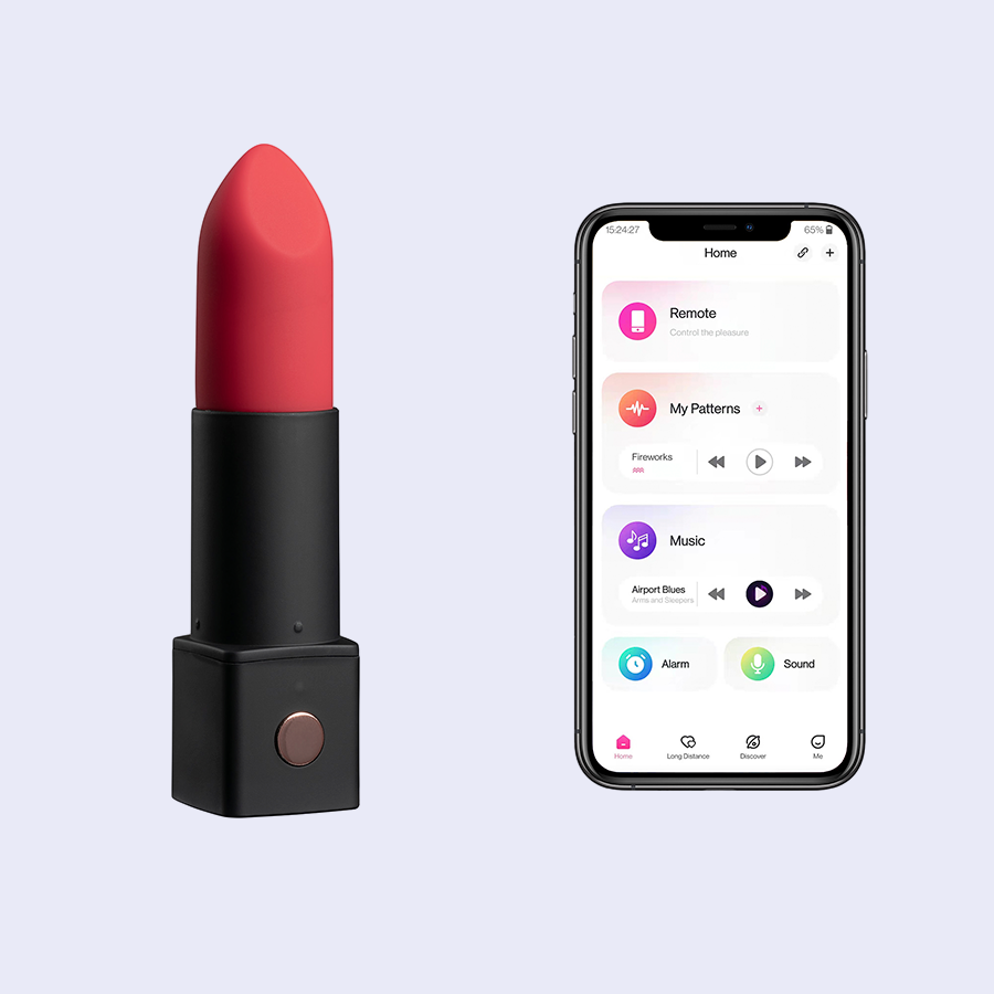 Lovense Exomoon - Mini vibrador bala en forma de labial Bluetooth
