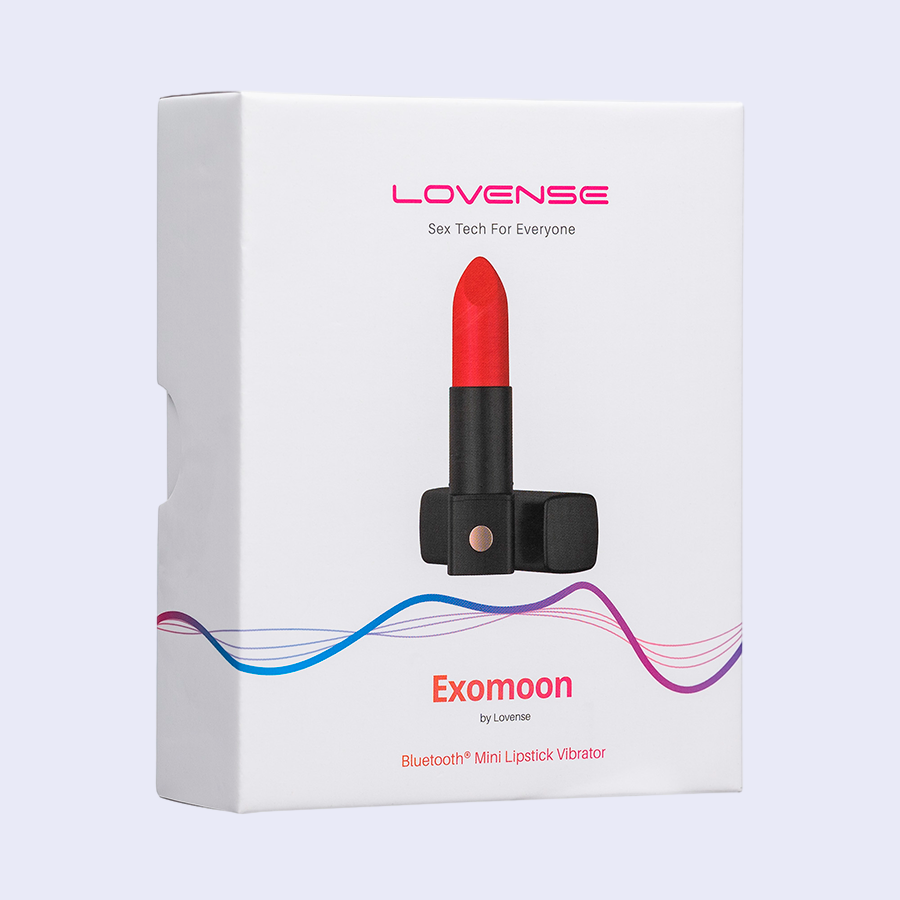 Lovense Exomoon - Mini vibrador bala en forma de labial Bluetooth