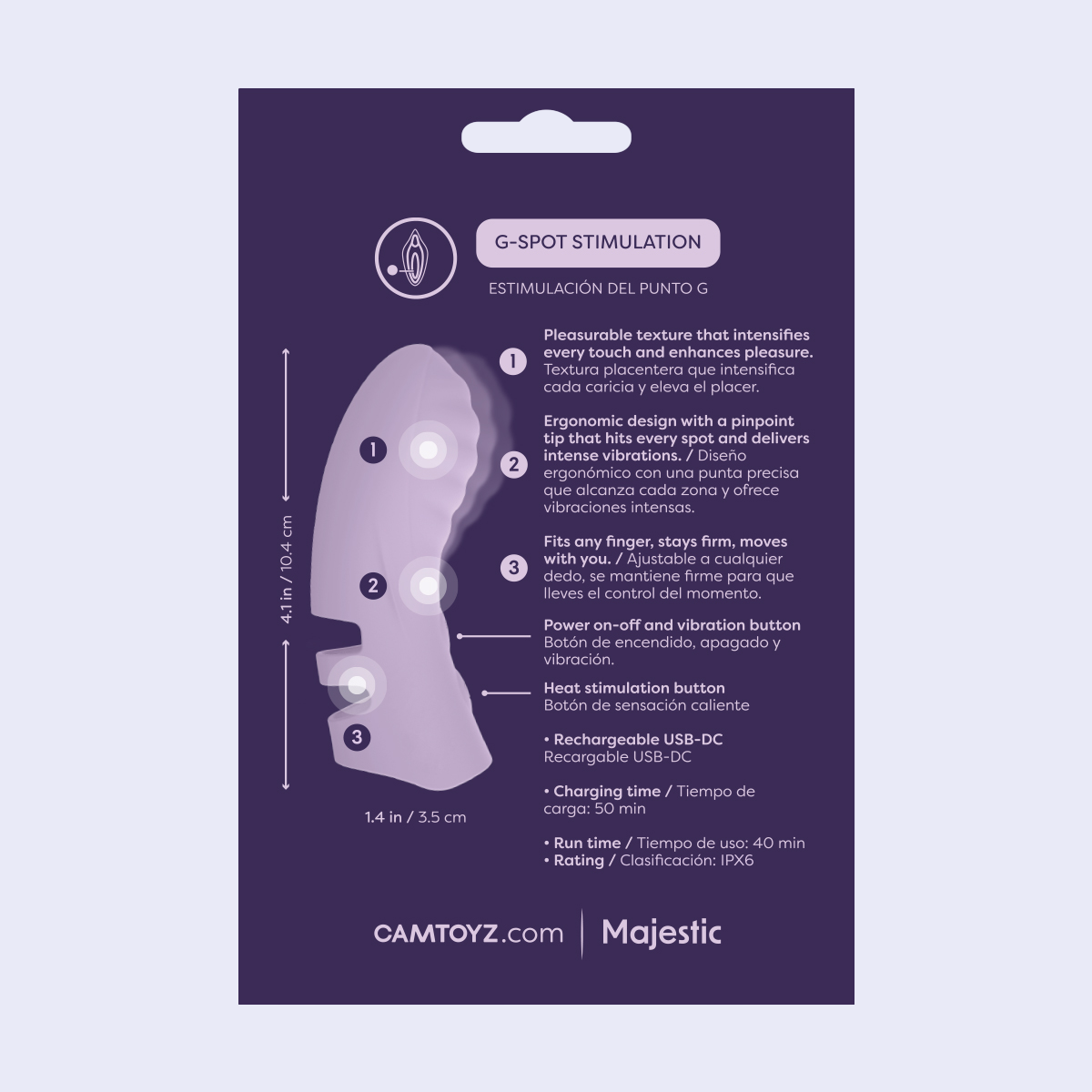FingFun Vibrador de Dedo para Punto G Camtoyz
