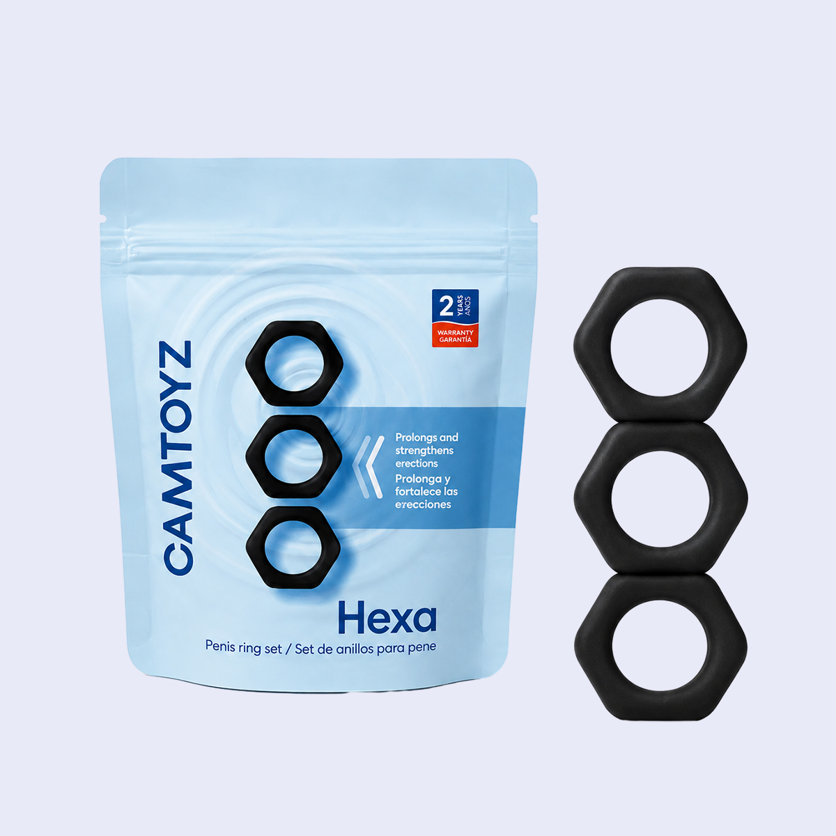 Hexa Set de 3 Anillos para Pene Camtoyz