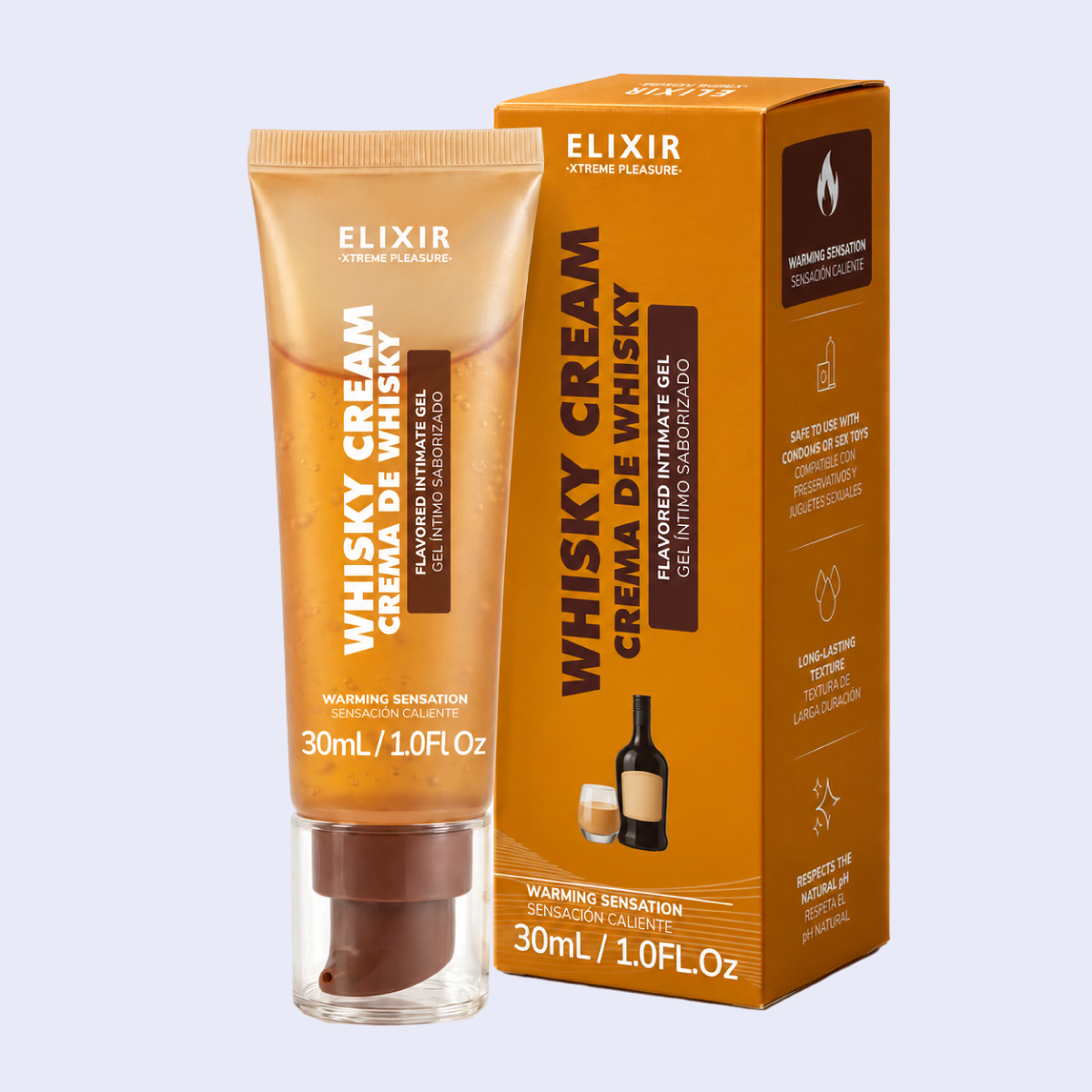 Lubricante Saborizado Crema de Whisky Elixir 30 ml