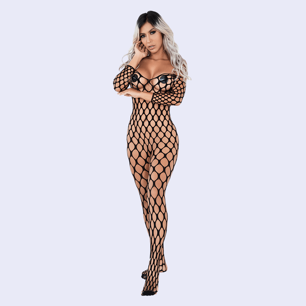 Enterizo Circe Lerot: Seducción y Elegancia en Malla Negra