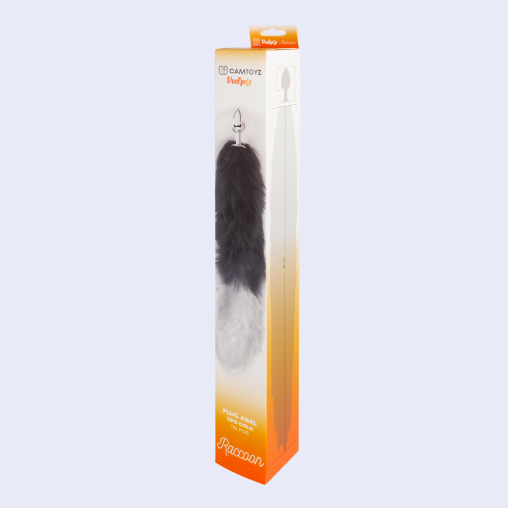 CamToyz Plug Anal con Cola Raccoon
