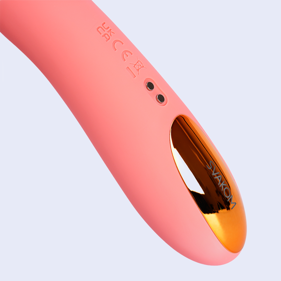 Vibrador Punto G Ava Neo Rosa Durazno Controlado por APP Global By Svakom