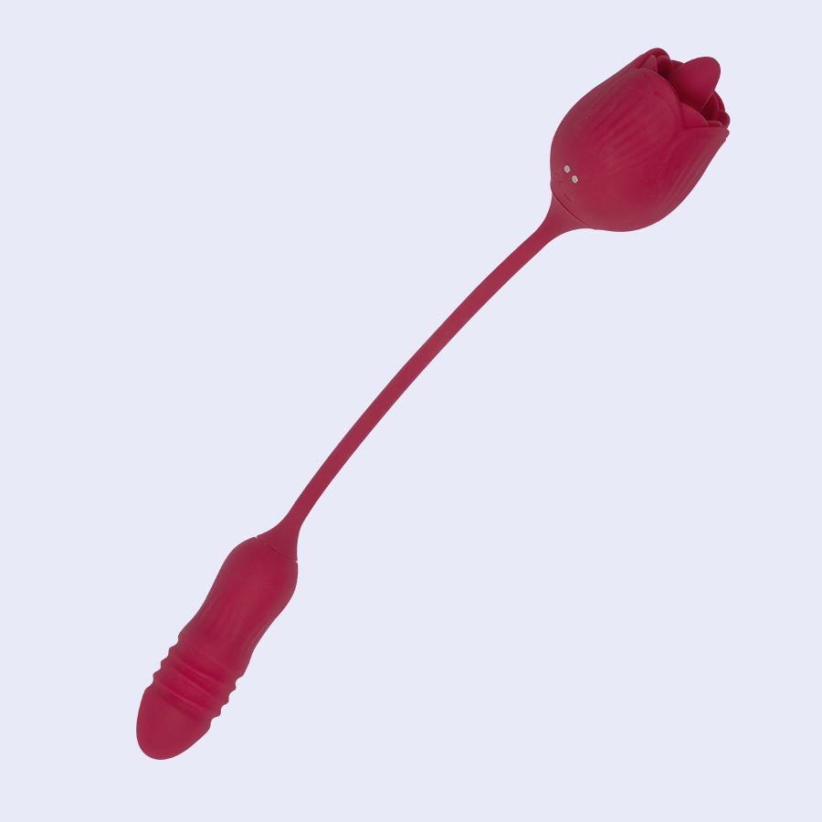 Sensual Dezire Rose Sex: Succionador en Forma de Rosa con Bala Thrusting