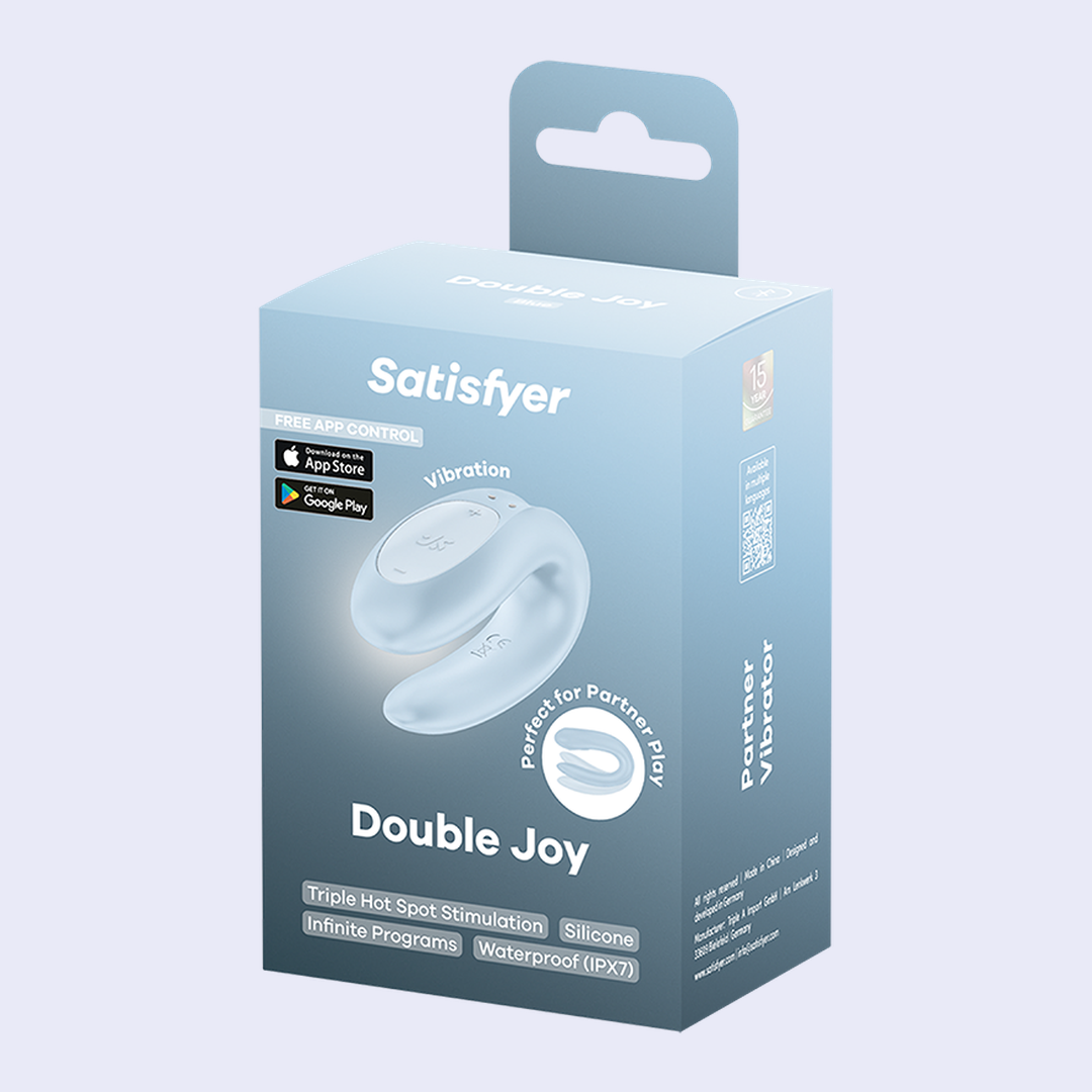 Satisfyer Vibrador Double Joy Azul - La Pepa