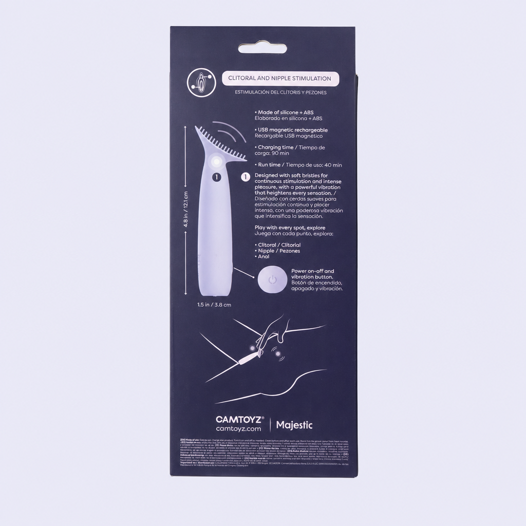 Teesy Vibrador Clitorial y de Pezones Camtoyz Majestic Recargable USB