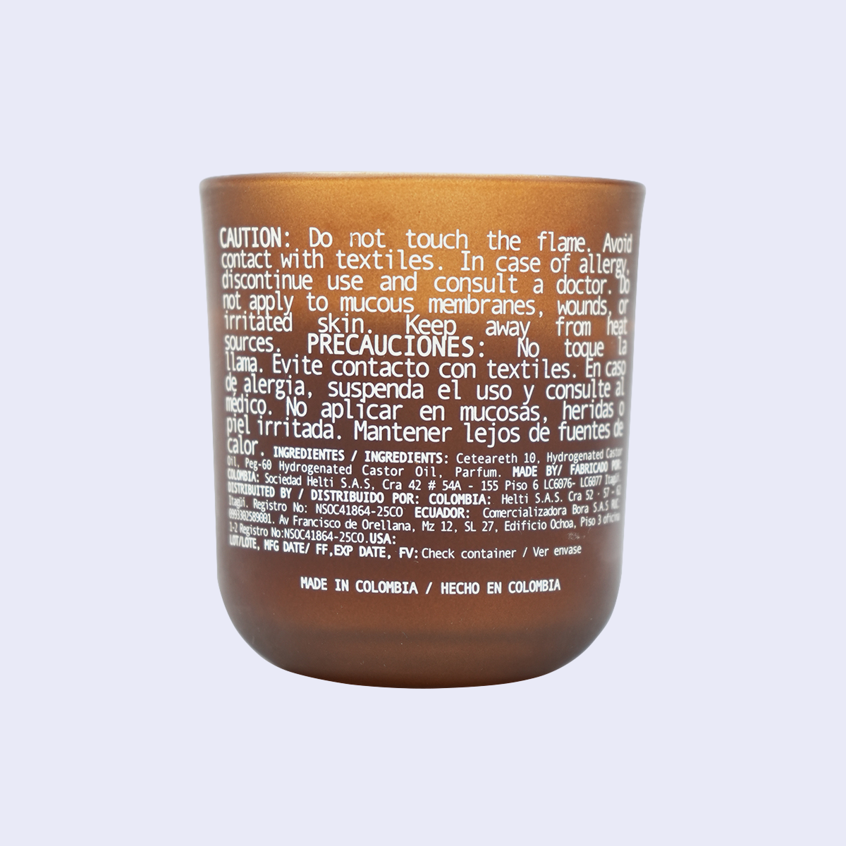 Vela Corporal para Masajes Elixir - Aroma Amaderado