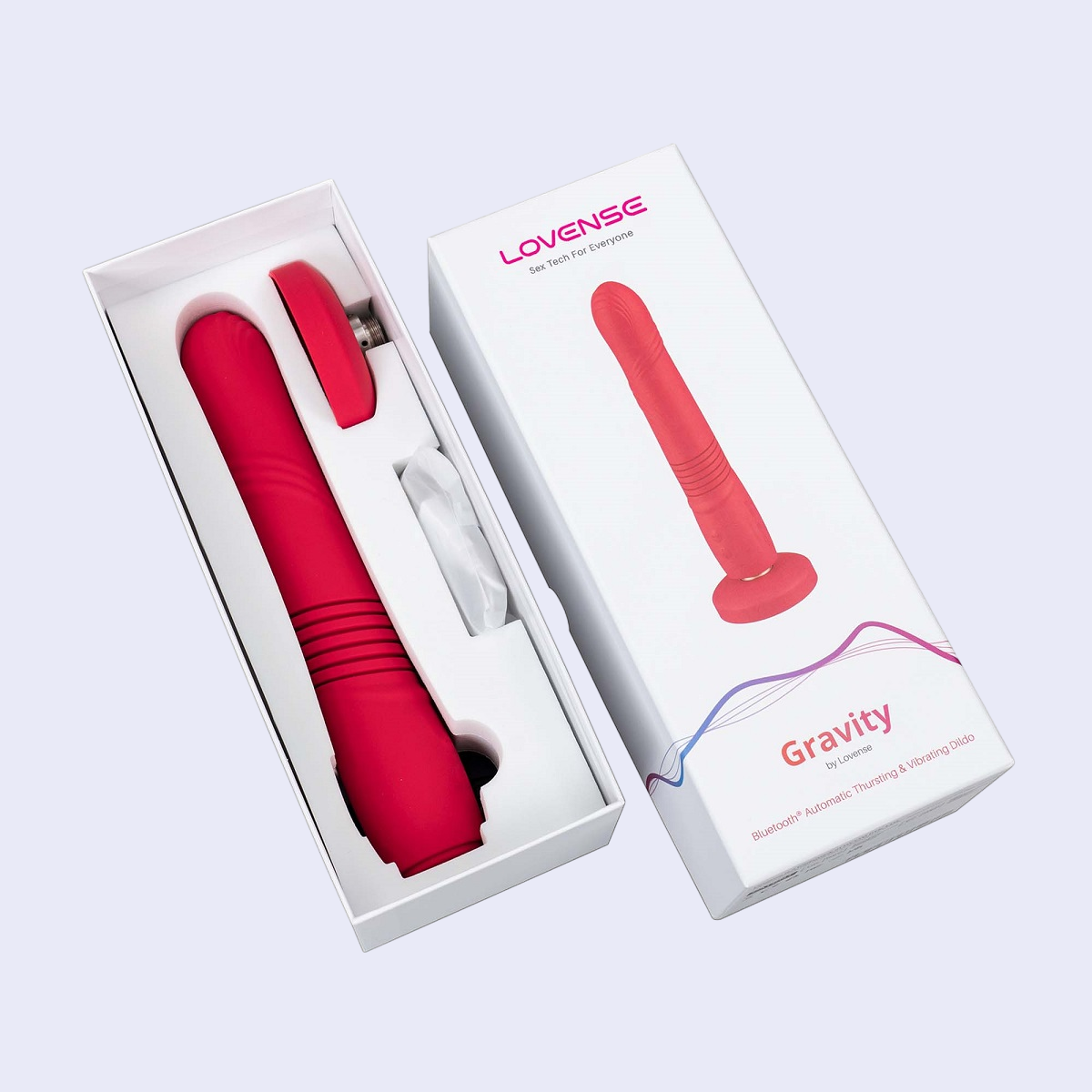 Lovense Gravity: Dildo con Empuje y Vibración controlado por App