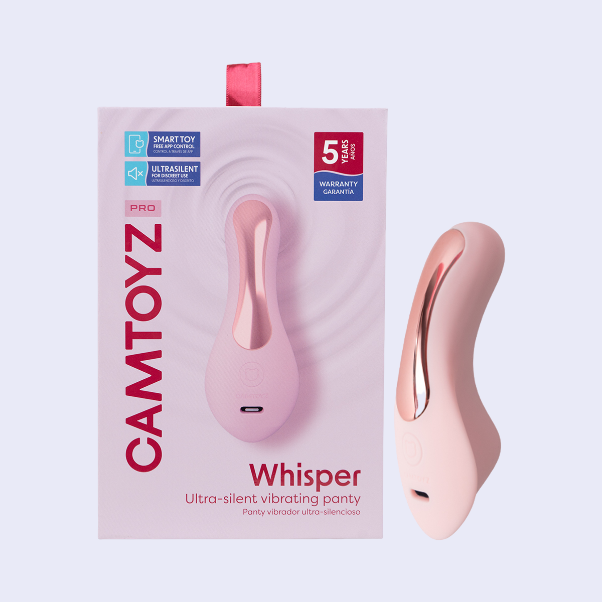 Whisper Panty Vibrador con APP CamToyz | Discreto, recargable y control remoto