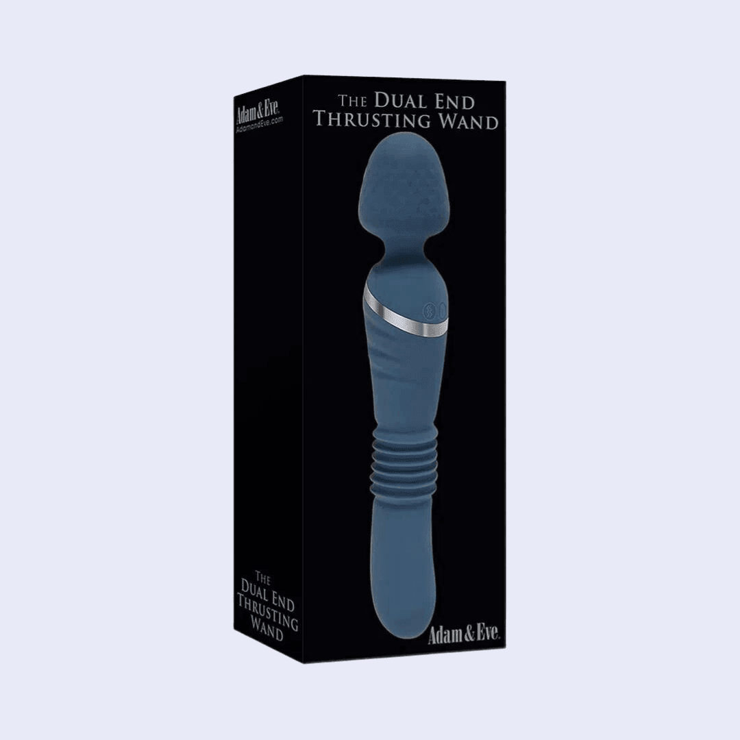 Vibrador Hitachi Dual y Penetrador Azul Oscuro - La Pepa