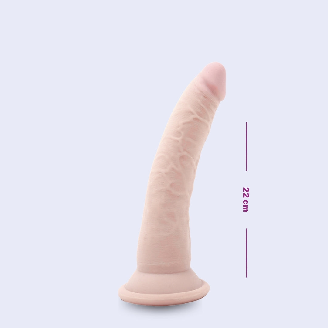 Dildo Realista Flofy Piel Clara con Ventosa - Camtoyz
