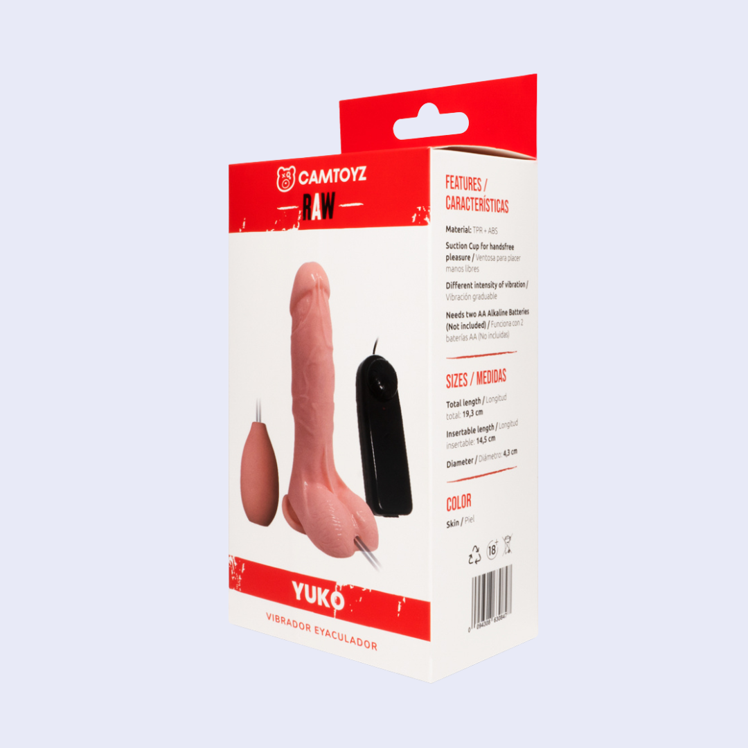 Consolador Vibrador Eyaculador Yuko 19.3 cm