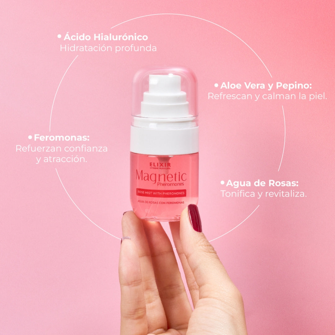 Agua de Rosas con Feromonas Magnetic Elixir