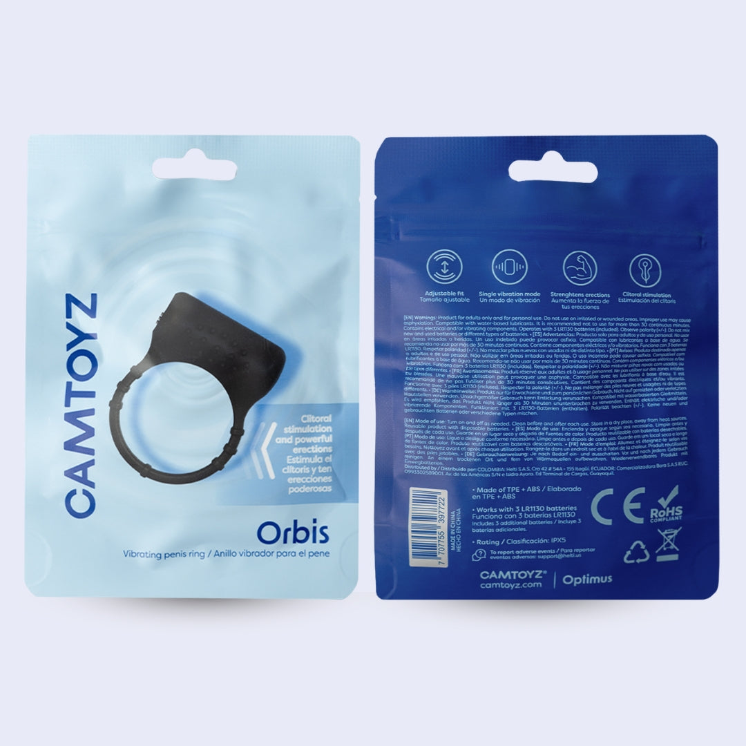 Orbis - Anillo Vibrador Camtoyz para Estimulación Clitoral y Erección Firme