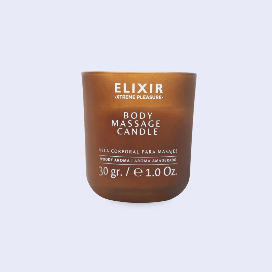 Vela Corporal para Masajes Elixir - Aroma Amaderado