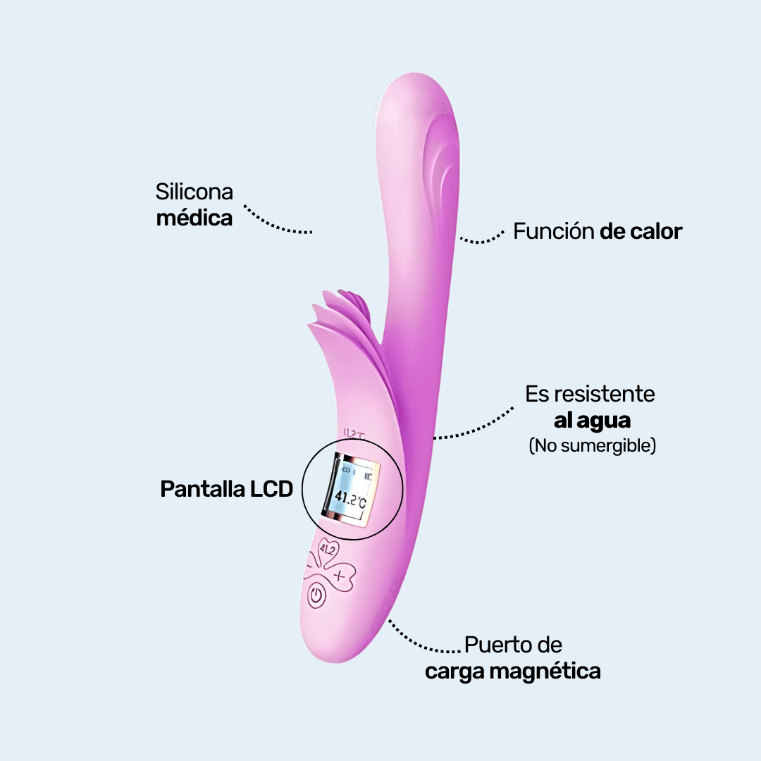 Vibrador Doble Nelea Rosado - CamToyz