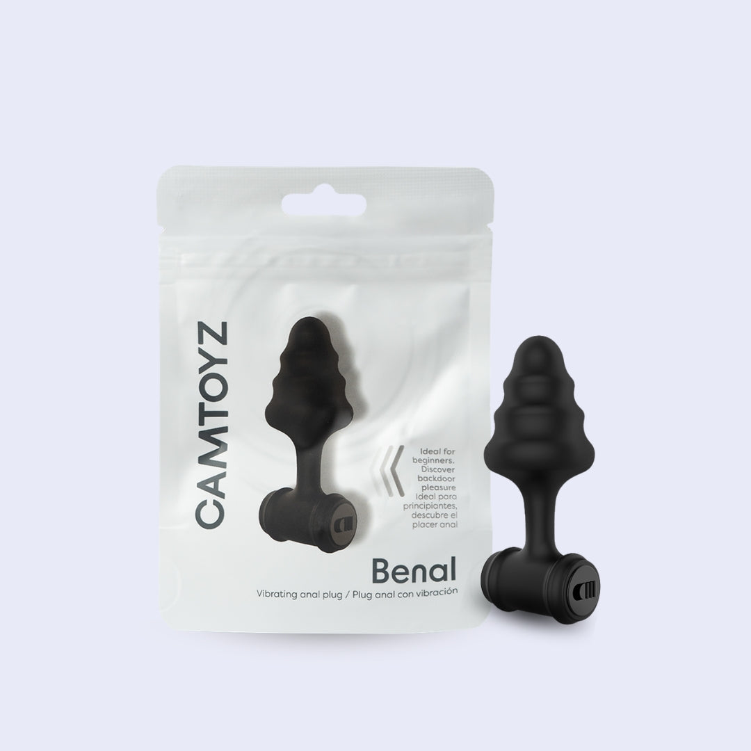 Plug Anal Vibrador Benal Camtoyz Onix para Principiantes