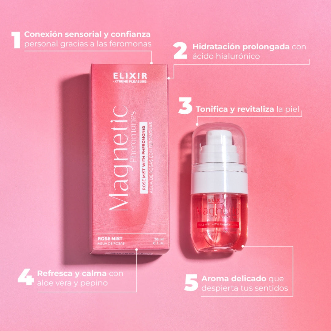 Agua de Rosas con Feromonas Magnetic Elixir