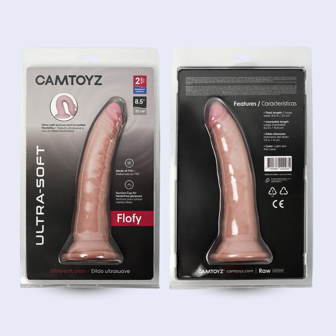 Dildo Realista Flofy Piel Clara con Ventosa - Camtoyz