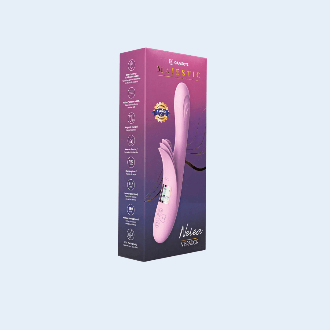 Vibrador Doble Nelea Rosado - CamToyz - La Pepa