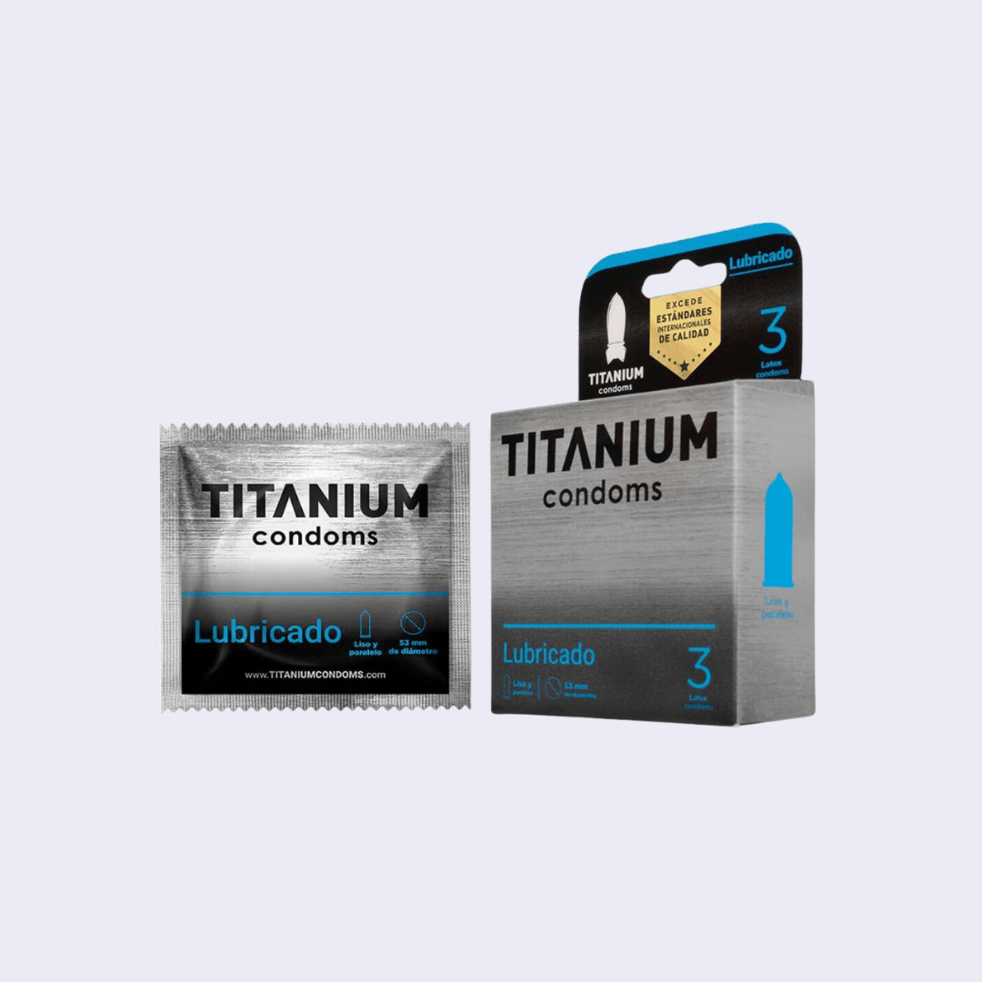 Condones Titanium Lubricado x 3