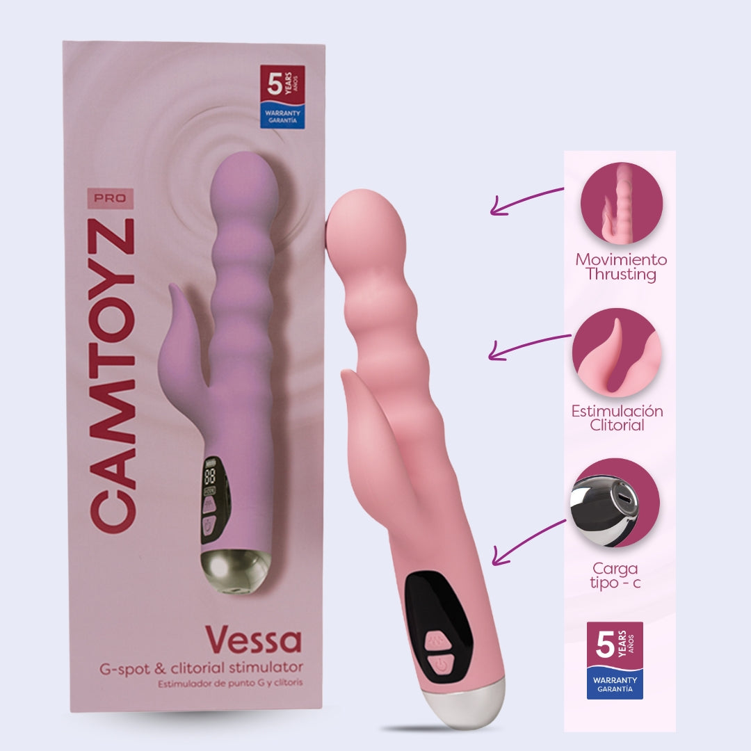 Vibrador Vessa Camtoyz: Estimulador de Punto G y Clítoris