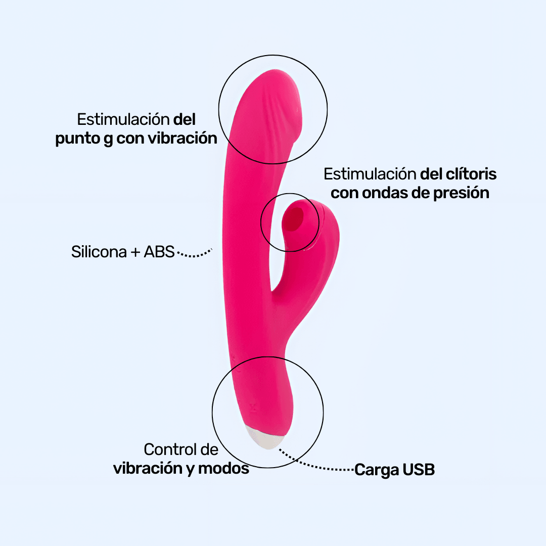 Vibrador Doble Estimulación Flora