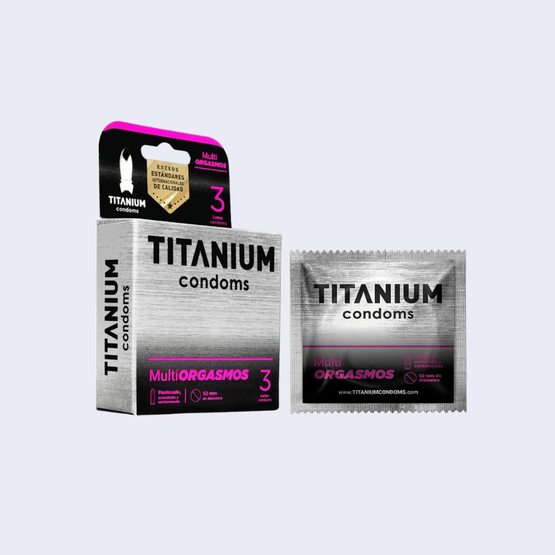 Condones Titanium Multiorgasmos x 3