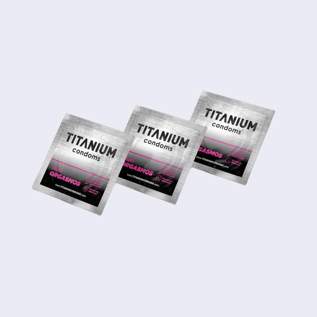 Condones Titanium Multiorgasmos x 3