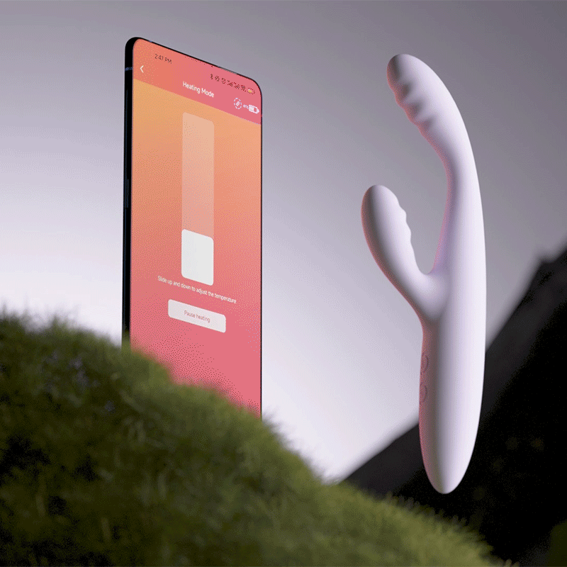 Vibrador Doble Estimulación Cici + 2 Lila Pastel Controlado por APP Global By Svakom