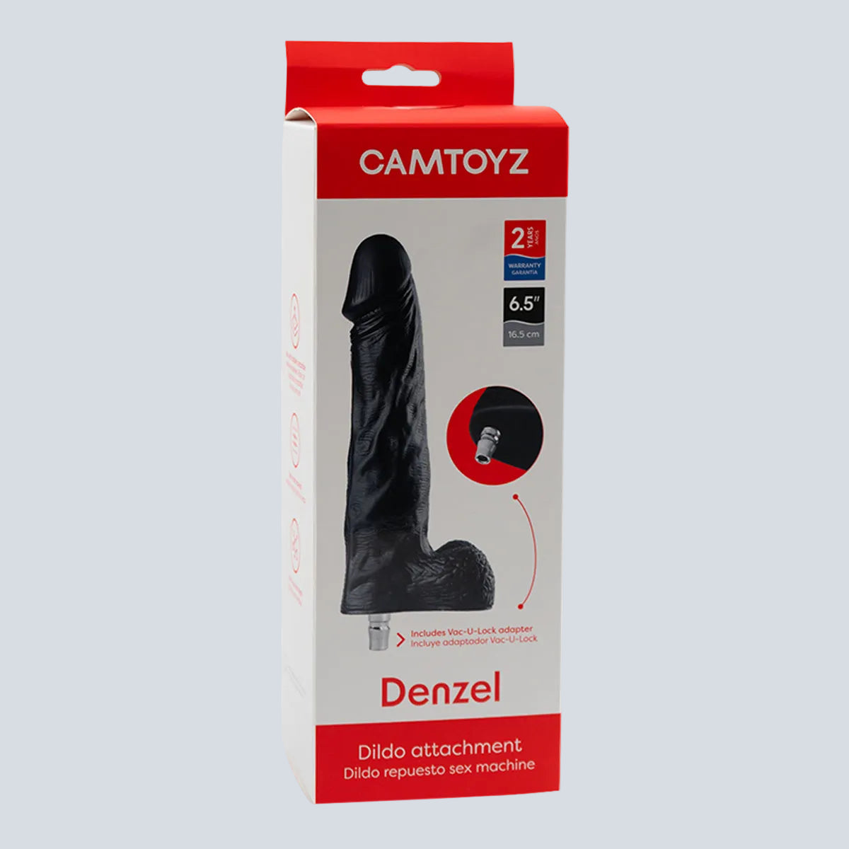 Denzel Dildo Ultrarealista con Adaptador Camtoyz