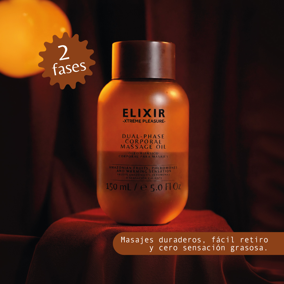Aceite Bifásico Corporal para Masajes Elixir 150 ml