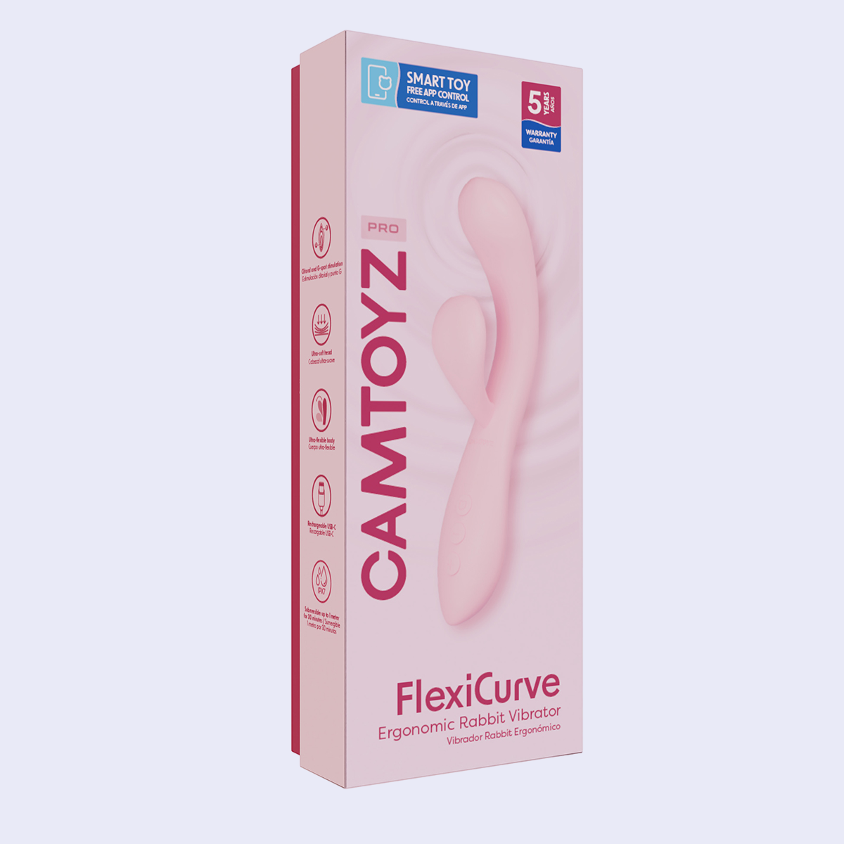 FlexiCurve Vibrador Rabbit Ergonómico con App
