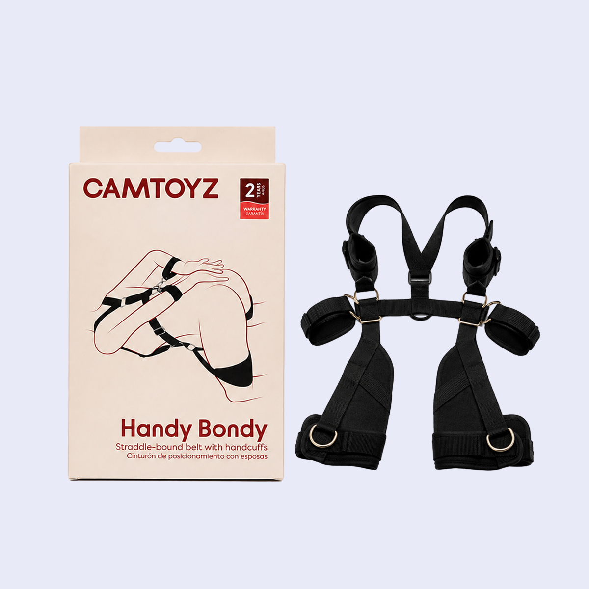 Handy Bondy Cinturón de Posicionamiento con Esposas Camtoyz